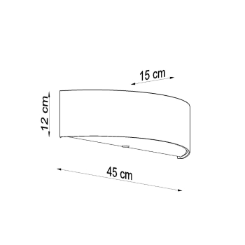 Aplică SKALA alb 2x60W E27 Sollux Lighting