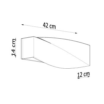 Aplică SIGMA concrete 1x60W E27 Sollux Lighting