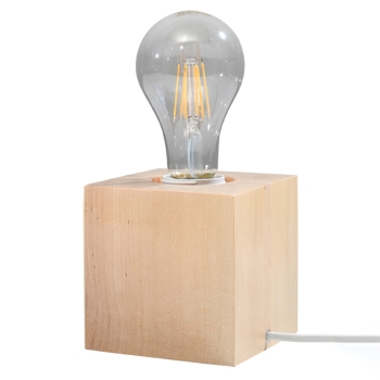 ARIZ lampă de birou din lemn natural 1x60W E 27 Sollux Lighting