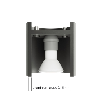 Aplică ORBIS 2 negru 2x40W G9 Sollux Lighting