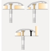 Profil de aluminiu All-in-One 37 mm/0,93 m Stejar rustic