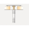 Profil de pervaz din aluminiu 35mm/0,93m Stejar suedez