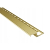 Profil de scări din aluminiu cu caneluri 10mm/1m anodizat auriu