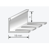 Profil de aluminiu pentru finisaje pentru pardoseli din ceramică și lemn 