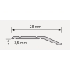 Stratus SC30/0.93m profil de prag anodizat Stratus SC30/0.93m