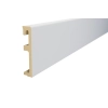 Hybrid pvc plintă de plintă din PVC Alpha 80mm 2.4m alb mat
