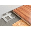 Profil de aluminiu pentru finisaje pentru pardoseli din ceramică și lemn "L" 10mm/1m anodizat argintiu
