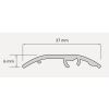 Profil de aluminiu All-in-One 37mm/1.8m Desert Oak