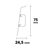 Plinte SG75 2.2m Macadamia Elm Macadamia Elm