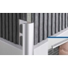 Profil exterior oval din aluminiu 8mm/1m