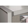 Profil de scări din aluminiu cu caneluri 10mm/1m anodizat auriu
