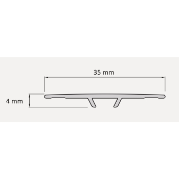 Profil de pervaz din aluminiu 35mm/0,93m Norvegiană Cliffs Oak