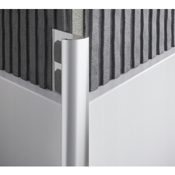 Profil exterior oval din aluminiu 8mm/1m