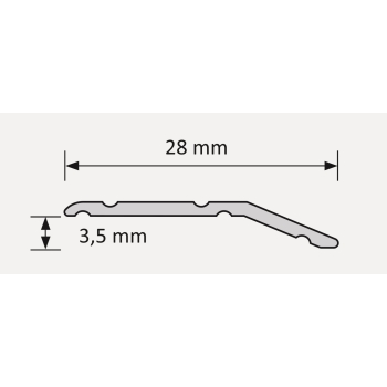 Stratus SC30/0.93m profil de prag anodizat Stratus SC30/0.93m