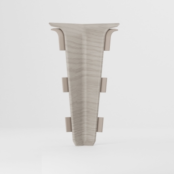 Colț interior SG75 pentru plinte din lemn de stejar Arctic Oak