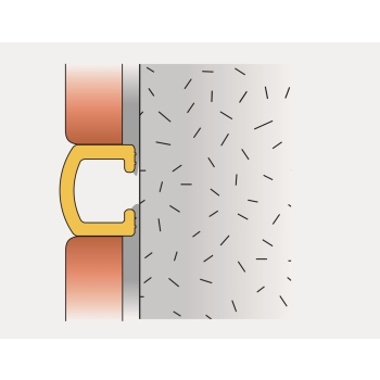 Bandă decorativă din aluminiu pentru plăci ceramice LISTELLO 20mm / 1,83m efect cromat