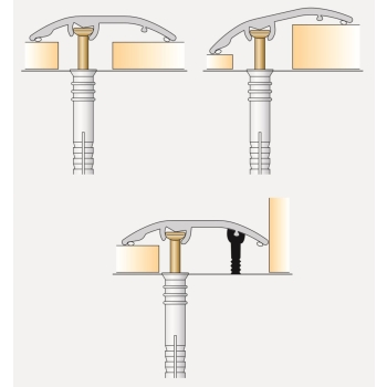 Profil de aluminiu All-in-One 37mm/0,93m Stejar suedez