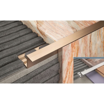 Profil de scări din aluminiu "Z" 10mm/1m