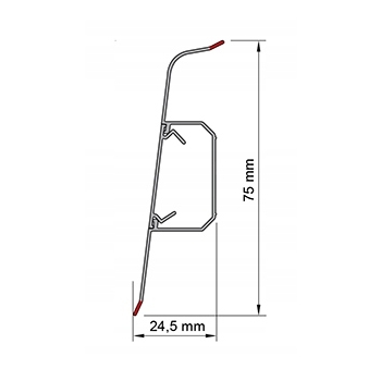 Plinta SG75 2,2m Stejar Alabastru