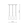 SOLIN lampă suspendată albă 3x60W E27 Light Prestige