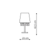 MONA negru 1x60W E27 lampă de masă MONA negru Light Prestige