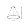 RING M negru 1xLED CCT Lampă suspendată cu LED-uri Light Prestige