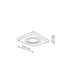 Corp de iluminat încastrat METIS alb 1x50W GU10 Light Prestige