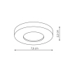 LAGOS circular negru 1x50W GU10 IP65 Light Prestige negru