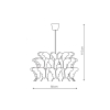 FARFALLA roz 1x60W E27 lampă suspendată Light Prestige