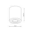 FARO XL corp de iluminat de suprafață negru 1x50W GU10 IP65 Light Prestige