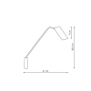 Lampă de perete cu braț extensibil FUTURO alb 1x35W GU10 Light Prestige