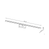 Aplică ISLA alb IP44 1x32W LED 96cm Light Prestige
