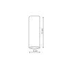 MANACOR corp de iluminat montat la suprafață alb-auriu 1x50W GU10 17 cm Light Prestige