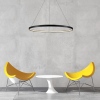 RING M negru 1xLED CCT Lampă suspendată cu LED-uri Light Prestige
