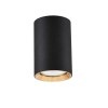 MANACOR negru-auriu corp de iluminat montat la suprafață 1x50W GU10 9 cm Light Prestige