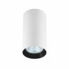 MANACOR corp de iluminat montat la suprafață alb-negru 1x50W GU10 13 cm Light Prestige