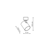 SNOW Spotlight pentru sistemul de cale ferată 1F gold 1x50W GU10 Light Prestige