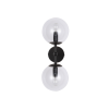 Aplică DORADO negru transparent 2x40W E14 Light Prestige