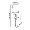 Lampă de perete CASOLI crom 1x40W E14 Light Prestige