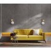 Aplică DORADO negru transparent 2x40W E14 Light Prestige
