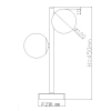 Lampă de masă DORADO negru 2x40W G9 Light Prestige