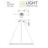 RING M negru 1xLED CCT Lampă suspendată cu LED-uri Light Prestige