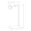 Lampă de birou SNOW negru 1x50W GU10 Light Prestige