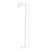 SNOW lampă în picioare negru 1x50W GU10 Light Prestige