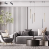 LUNGO 3F auriu 1x5W G9 pandantiv lampă de șină Light Prestige
