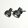 Plafonieră REUS negru 2x40W E14 Light Prestige