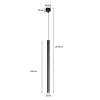 Lămpă suspendată LUNGO negru 1x5W G9 Light Prestige