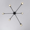 Plafonieră SNOW negru 6x50W GU10 Light Prestige
