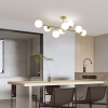 DORADO auriu 8x40W E14 lampă suspendată Light Prestige