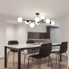 DORADO negru 8x40W E14 Lampă suspendată DORADO Light Prestige